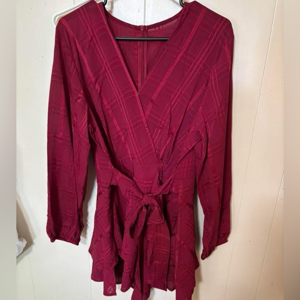 Red Plaid Romper